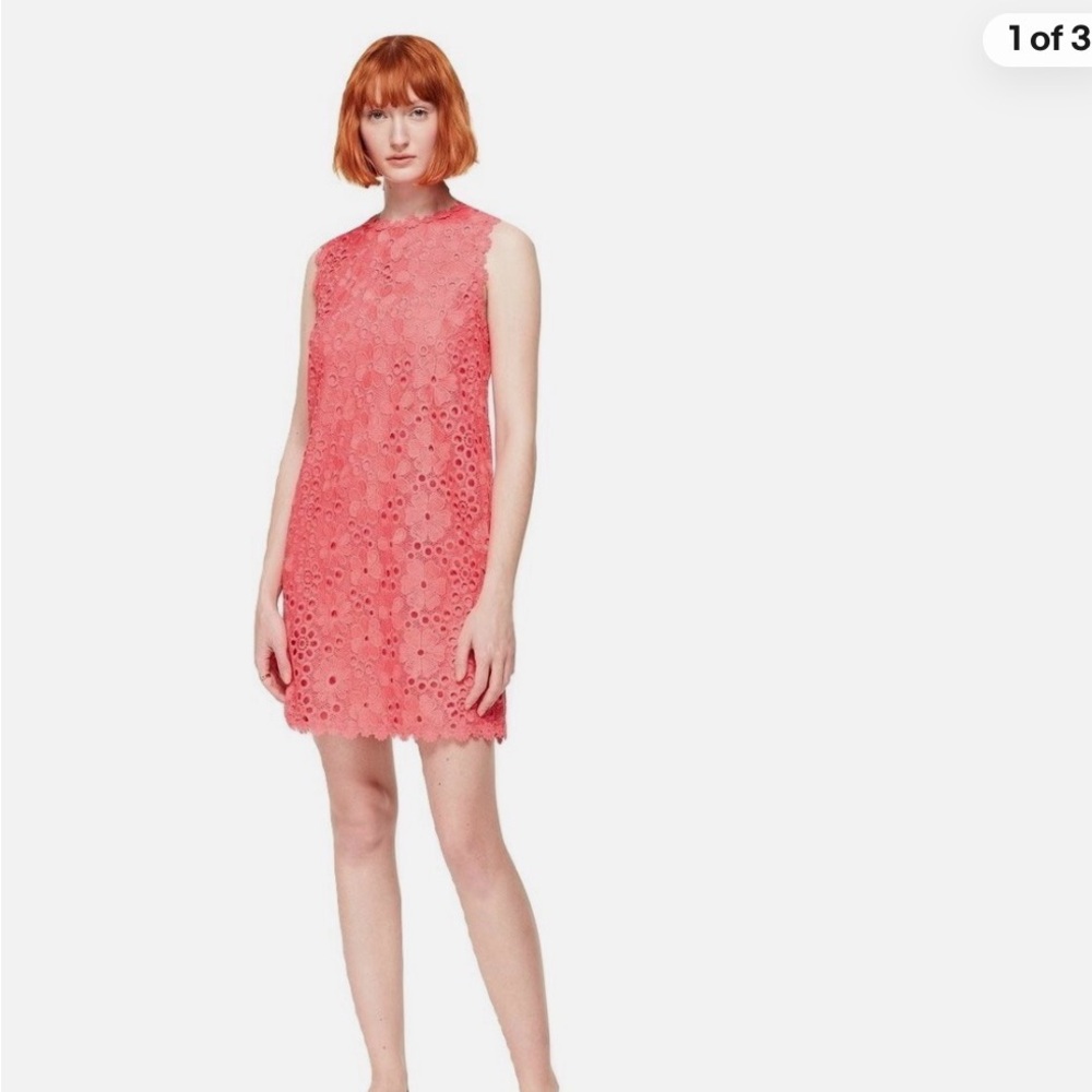 Kate Spade Coral Lace Mini Dress